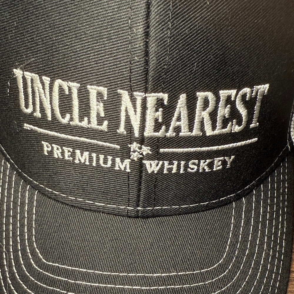NEW! Uncle Nearest Black and White Snapback Trucker Hat - Picture 6 of 7
